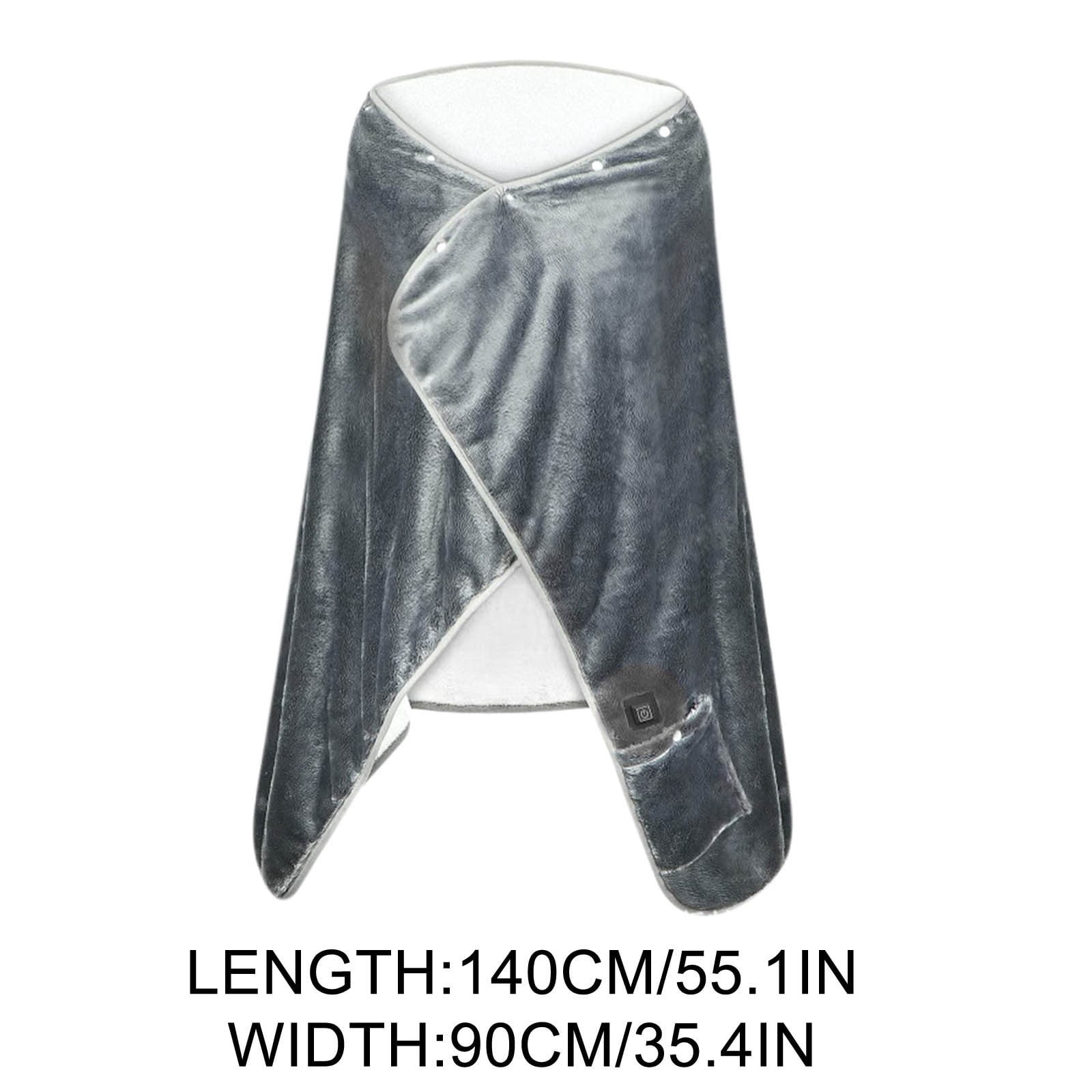 USB Heating Blanket Low Voltage Portable Outdoor Camping Shawl Heated Throw with Adjustable Temperature Multi-Gear Control for Travel and Home Use