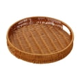 thumbnail image 2 of Bandeja tejida para servir, cesta para guardar alimentos, ideal para bodas, desayunos y cocinas. 31x31x5cm, 2 of 9