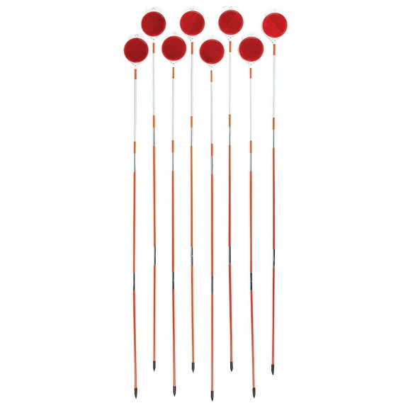 Orange Driveway Reflectors, Set of 8 by LivingSURETM