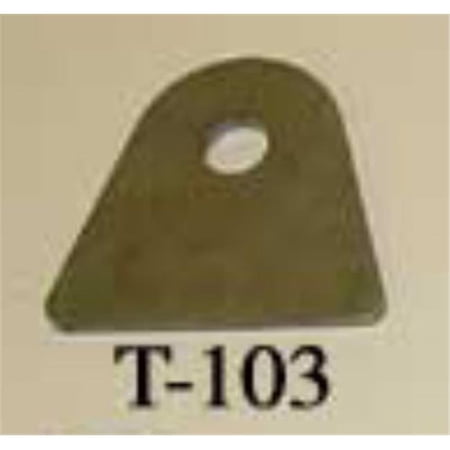 M.O.R.E. Tabs- 0.19 In. Thick- 0.56 In. Hole- Flat Bottom