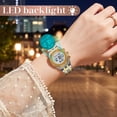 thumbnail image 5 of SKMEI Women's Digital Watch Stainless Steel Watch for Women Waterproof Dual Time Date Gift for Women, 5 of 10