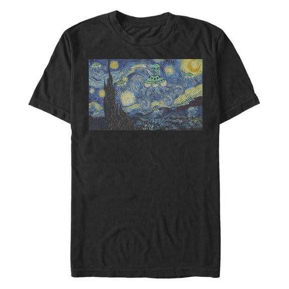 Men's Lost Gods Starry UFO  Graphic T-Shirt
