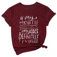 thumbnail image 1 of B91xZ Chemises d'Été pour Femmes T-Shirt à Col Rond à Manches Courtes, Jaune 3XL, 1 of 2