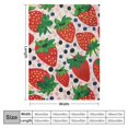 thumbnail image 4 of Orinice Strawberries Polka Dot Design Warm Lightweight Blanket Soft Fleece Blankets All Seasons for Bed Couch Sofa Decor Cow Gifts 40x50in, 4 of 6
