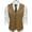 Khaki, variant on Men's Club Style Sleeveless Faux Leather Vest Motorcycle Rider Jacket For Men Casual Western Waistcoat Classic Man Gentleman Tops