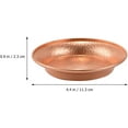 thumbnail image 6 of ABCISI 4.4'' Copper Tray, Decorative Buddhist Water Tray, Scrying Bowl Buddhist Offering Bowl, Multi-Functional Incense Burner Holder, Religion Container, Candle Dish, 6 of 9