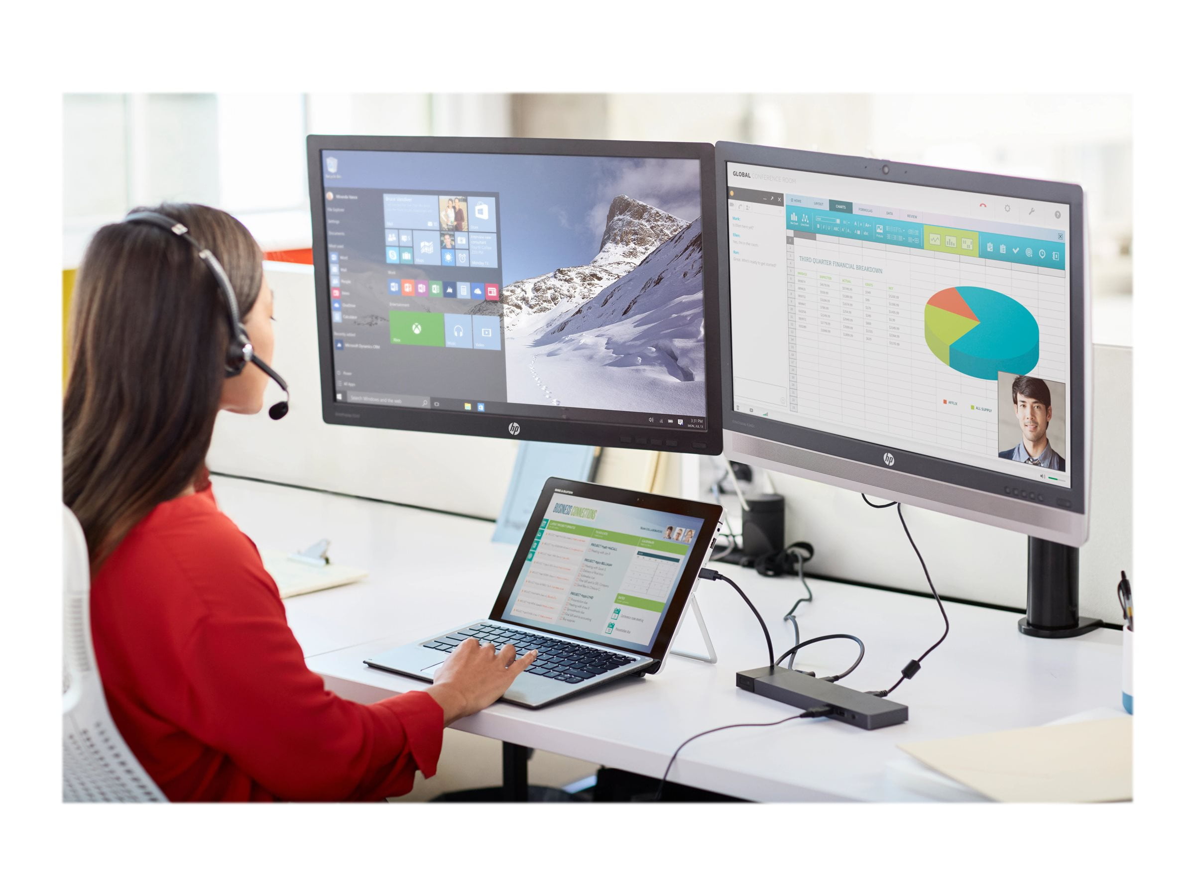 HP EliteDisplay E240c Video 