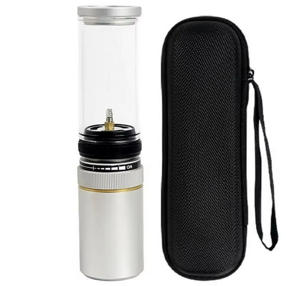 Windproof Portable Gas Lantern for Camping Adjustable Outdoor Gas Candlelight Lamp for Mountaineering Fishing & BBQ A