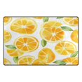 thumbnail image 2 of Orange Pattern Soft Polyester Area Rug 60''x39'', Non Slip, Memory Foam, Water Absorbent, 2 of 7