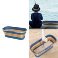 thumbnail image 1 of Vrorvz Plastic Cleaning Bucket Foldable Portable Multiuse Bucket for Household Car Washing Camping Boating Fishing Storage with Handle and Sturdy Rim BPA Free, 1 of 8