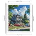 thumbnail image 2 of Paint By Numbers Kit for Adults Beginner - DIY Vintage Neighborhood Summer Day Canvas Painting Kits for Adults, Frameless Paint By Number for Adults for Home Wall Decor 16x20 Inch, 2 of 7
