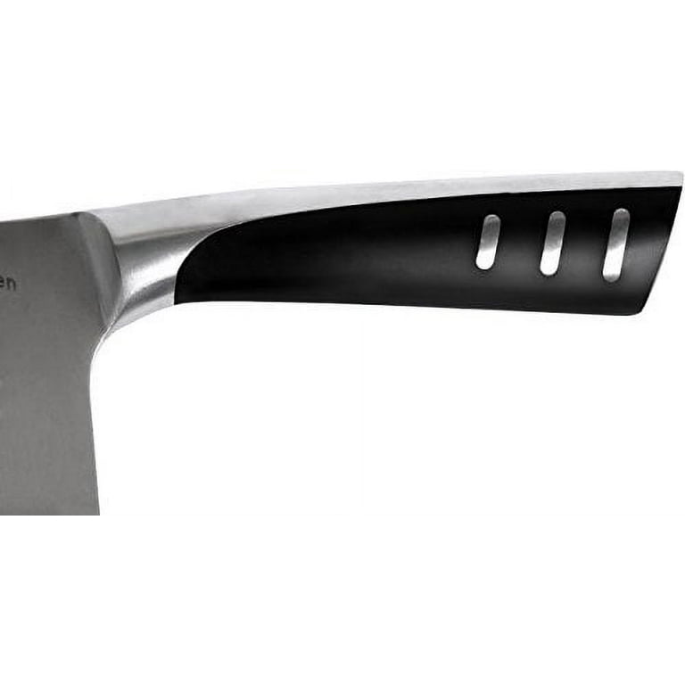 Utopia Kitchen - 7 Inch Cleaver Kitchen Knife Chopper Butcher Knife  Stainless Steel for Home Kitchen and Restaurant (Black)