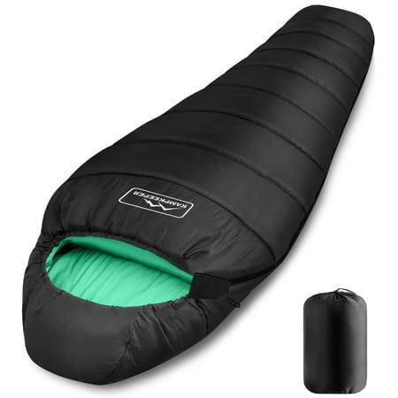 Sac de Couchage,Sacs de Couchage de Camping pour Adultes 3-4 Saisons Temps Froid et Chaud Imperméable Léger,Sac de Couchage Momie de Camping pour Sac à Dos Randonnée Voyage Usage Intérieur Extérieur.