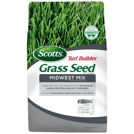 Scotts Turf Builder Midwest Grass Seed Mix, 3 lbs, Seeds up to 1,300 sq.