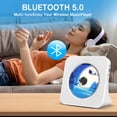 thumbnail image 6 of Qoosea CD Player for Home Portable CD Player with Bluetooth CD Player with Speakers Remote Control Dust Cover FM Radio LED Display 3.5mm Jack AUX Input Output White, 6 of 9