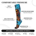 thumbnail image 5 of Compression Socks for Women and Men - Halloween Ghost Puzzle Pumpkin Compression Socks Circulation for Workout, 5 of 8