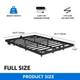 thumbnail image 6 of Dextrus Full Size Floating Bed Frame with LED Lights and Charging Station, Easy Assembly Heavy Duty Metal Platform Bed, No Box Spring Required (Black), 6 of 9
