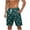 Green, variant on ZCFZJW Hawaiian Swim Trunks for Men Big and Tall Regular Fit Tropical Print Summer Bathing Suits Lightweight Casual Drawstring Elastic Waist Beach Shorts iwth Pockets Blue XXXXXL