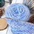 thumbnail image 5 of Xiao Hua Hilo de crochet de colores mixtos, hilo de 150 g - 4 hebras, chal de bufanda tejido DIY con ganchos de crochet de algodón suave, manta y funda de cojín, accesorios para el hogar, estilo 18, 5 of 5