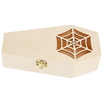 LEORX Coffin Treat Boxes Wood  Storage Holder 1Pack