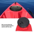 thumbnail image 3 of Black Deck Plate Kit Waterproof Round Hatch Cover for Kayak Boat Fishing Rigging, 3 of 7
