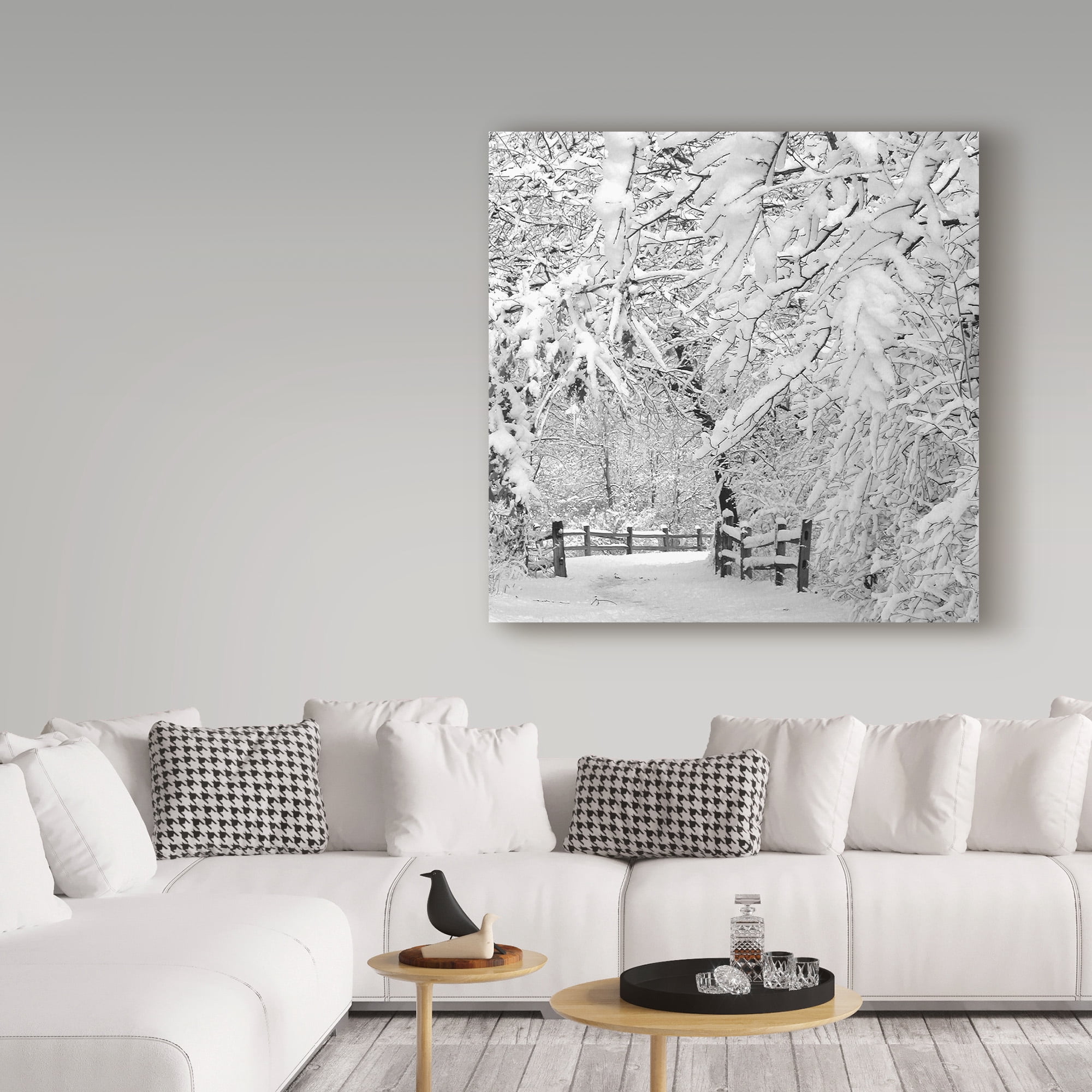 Incredi 'Winter Wonderland White' Canvas Art