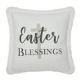 thumbnail image 2 of VHC Brands Risen Easter Blessings Cross Spring Easter Christian Decor Pillow for Couch Living Room Sofa 12x12, 2 of 3