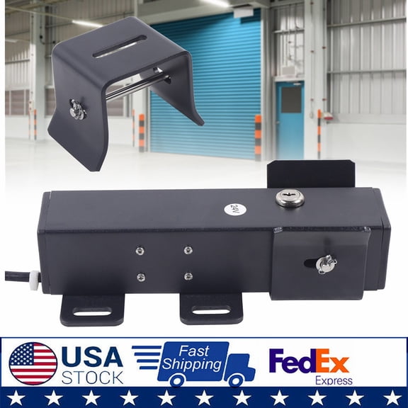 Black LM149 24V Electric Lock Automatic Swing Sliding Gate Opener Remote Control