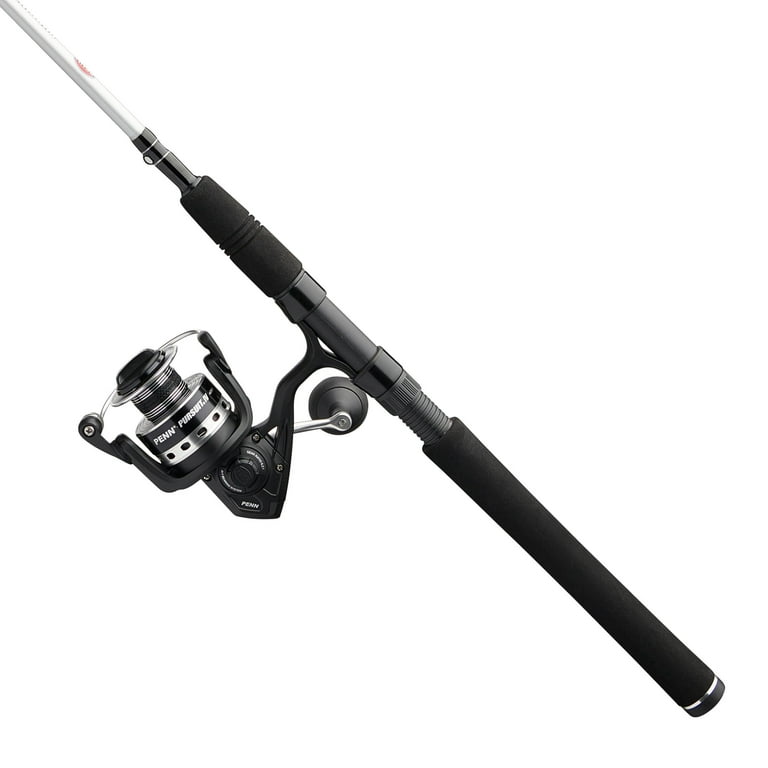 PENN 7' Pursuit IV 3-Piece Travel Fishing Rod and Reel Inshore Spinning  Combo 