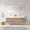 Oak, variant on Palencia 72" Double Sink Wall-Mount Floating Wood Bathroom Vanity With Mirror
