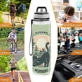 thumbnail image 7 of Cat Morning Leaves Sports Water Bottle Portable Travel Mug 32oz BPA Free Leak Proof Straw Transparent Tritan for Gym Yoga Cycling Camping, 7 of 7