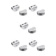 thumbnail image 2 of Injueey Office Hotel Glass Clamp Shelf Holder Door Panel Screw Aluminum Alloy Mounted Hardware Furniture Bracket Bedroom Type2 NO2, 2 of 6