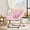 Pink, variant on Huisuilinss Folding Saucer Chair,Moon Chair For Adults,Comfortable Lounge Chair With Soft Faux Fur Cushion,Foldable Metal Frame,For Reading Apartment Dorm Bedroom Living Room Office