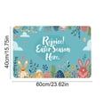 thumbnail image 3 of Colorful Egg Bunny Flower Easter Doormat, Home Decor Rug Door Mat Floor Mat for Indoor Outdoor (16x24 in), 3 of 6