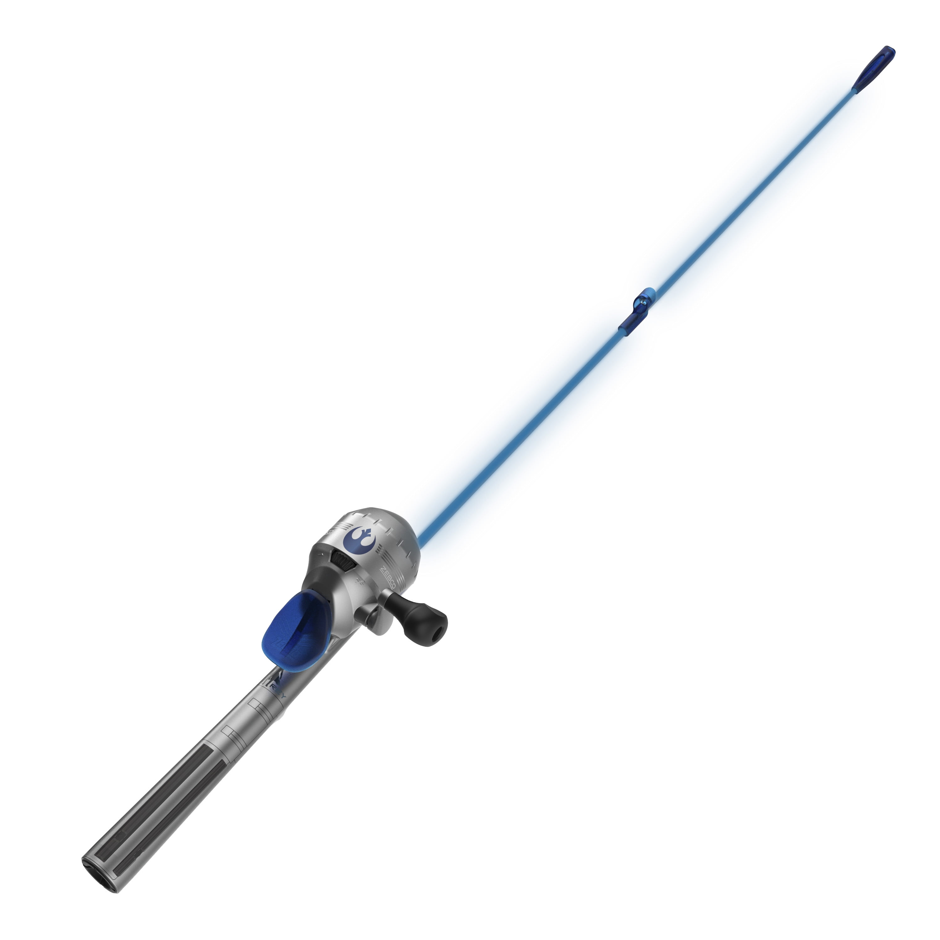 Zebco Star Wars Rey Kids Spincast Reel and Light-Up Fishing Rod