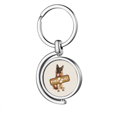 thumbnail image 1 of Animal Dog Pet Brand Claw Rotating Keychain Metal Keyring Holder, 1 of 2