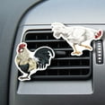 thumbnail image 5 of WIRESTER Car Air Freshener Fragrance Vent Clip Interior Decoration for Cars with Lemon Scented Pad - Leghorn Chicken, 5 of 6