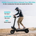 thumbnail image 5 of RubiQ Sports 5600W Electric Scooter for Adults, 50 mph & 50 Miles Range 60V 27Ah Foldable Scooter with Detachable Seat, Max Load 440lbs, 5 of 7