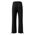 thumbnail image 3 of Wide Leg Pants for Women 2025 Lightweight Elastic Waist Drawstring Loose Fit Casual Pants with Pockets Trousers, 3 of 6