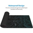 thumbnail image 3 of Pink Blue Topographic Contour Map Mouse Pad - 11.8x31.5in Big Extended Non-Slip Rubber Base, Stitched Edges, Ideal for Gaming PC Desktop, Large Mouse Pad, 3 of 6