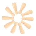 thumbnail image 2 of 10 pcs 75 mm female DIY painting dolls Wooden Children paint figure toy crafts, 2 of 4