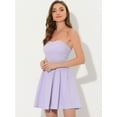 thumbnail image 3 of DARING DIVA Party Mini Strapless Sweetheart Neck Christmas Mini Dress M Light Purple, 3 of 6
