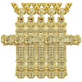 thumbnail image 1 of Cadenas de Modernas SacredDiamon07 5Pzas Oro Collar Cruz Dije 3.5x5.7cm Metal., 1 of 5