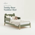 thumbnail image 5 of Storkcraft Teddy Bear Toddler Bed, Olive with Driftwood, 5 of 14