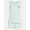 thumbnail image 5 of Joyspun Women's Tank Top and Shorts Pajama Set, 2-Piece, Sizes XS to 3X, 5 of 5