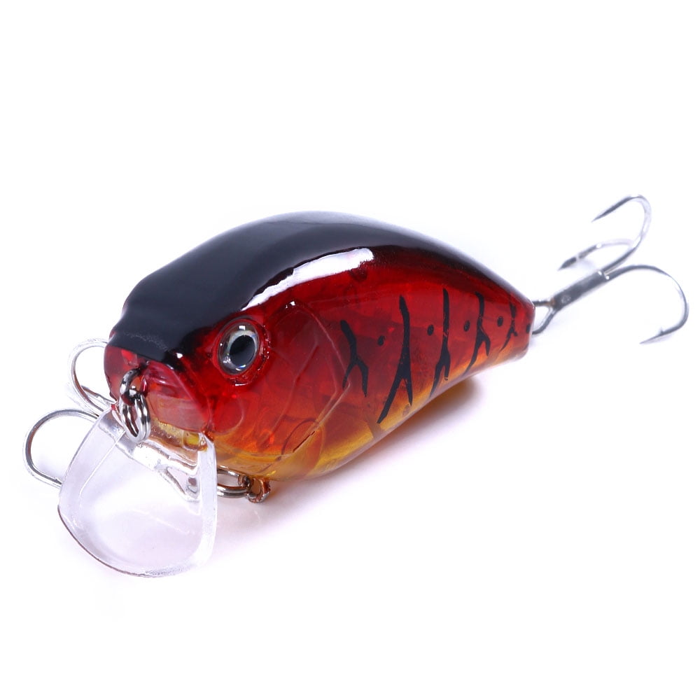 HENGJIA Crankbaits Bass Lures 2.36in, Square Bill Crankbait, Bass Fishing Lure, Floating Fishing Lures, 3D Eyes Fishing Gear Trout Lure for Shallow Diving Crank Bait, Freshwater, Saltwater