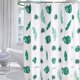 thumbnail image 1 of Cortina de ducha de 180 x 200 cm con 12 ganchos de secado rápido (bambú con espalda de tortuga), tela de poliéster impermeable y lavable a máquina, cortinas de baño, 1 of 4