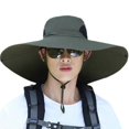 thumbnail image 1 of Sombrero para hombre con visera para el sol, sombrero de pesca, sombrero grande, protector solar, sombrero de pescador UV, sombrero para el sol de verano, 1 of 5