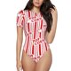 thumbnail image 1 of Balery Popcorn 1 Body de cuello redondo de manga corta para mujer Tops de manga corta Tops básicos-Large, 1 of 7