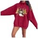 thumbnail image 1 of WILLBEST Sudaderas para Mujer, Estilo Otoño/Invierno, con Estampado de Muñeco de Nieve y Árbol de Navidad Mediana, 1 of 4